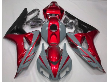 2006-2007 Nardo Grey and Red Honda CBR1000RR Motorcycle Fairing UK