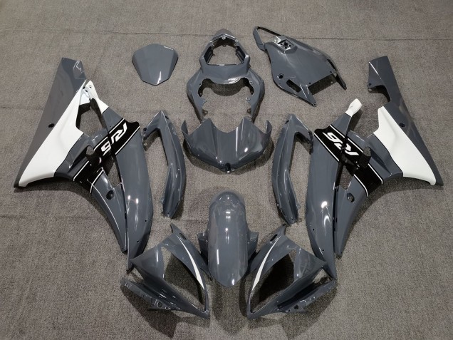 2006-2007 Nardo and White Yamaha R6 Motorcycle Fairing UK 2006-2007 Nardo and White Yamaha R6 Motorcycle Fairing UK