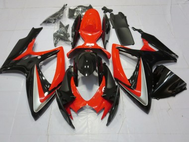 2006-2007 Orange Silver and Black Suzuki GSXR 600-750 Motorcycle Fairing UK