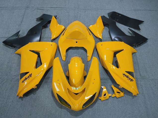 2006-2007 Pearl Yellow Kawasaki ZX10R Motorcycle Fairing UK 2006-2007 Pearl Yellow Kawasaki ZX10R Motorcycle Fairing UK