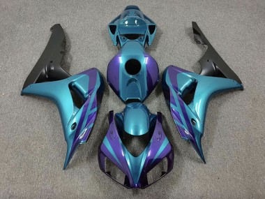 2006-2007 Purple and Emerald Honda CBR1000RR Motorcycle Fairing UK