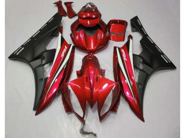 2006-2007 Red Black and White Yamaha R6 Motorcycle Fairing UK