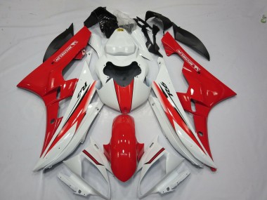 2006-2007 Red White OEM Style Yamaha R6 Motorcycle Fairing UK