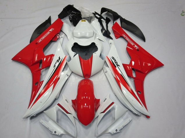 2006-2007 Red White OEM Style Yamaha R6 Motorcycle Fairing UK 2006-2007 Red White OEM Style Yamaha R6 Motorcycle Fairing UK