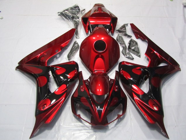2006-2007 Red and Black Candy Honda CBR1000RR Motorcycle Fairing UK 2006-2007 Red and Black Candy Honda CBR1000RR Motorcycle Fairing UK
