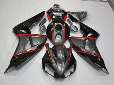 2006-2007 Silver Black Red Pin Stripe Honda CBR1000RR Motorcycle Fairing UK