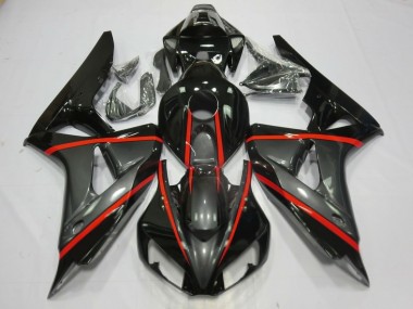 2006-2007 Silver and Black Honda CBR1000RR Motorcycle Fairing UK