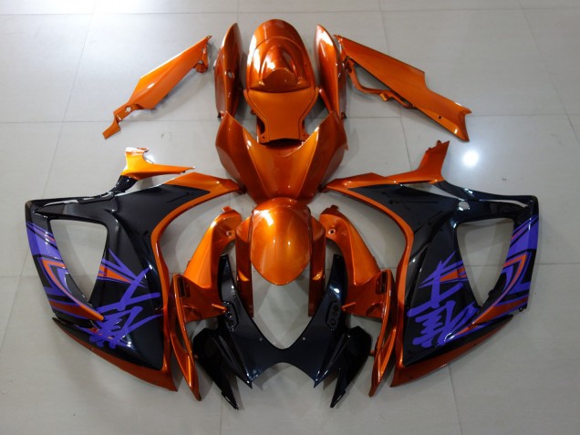 2006-2007 Vibrant Orange & Gloss Black Suzuki GSXR 600-750 Motorcycle Fairing UK 2006-2007 Vibrant Orange & Gloss Black Suzuki GSXR 600-750 Motorcycle Fairing UK