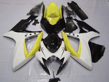 2006-2007 Yellow Star Suzuki GSXR 600-750 Motorcycle Fairing UK