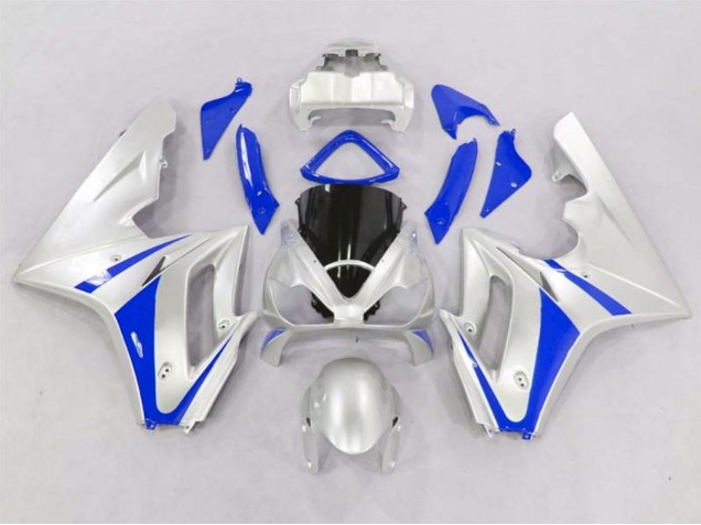 2006-2008 Silver and Blue Triumph Daytona 675 Motorcycle Fairing UK 2006-2008 Silver and Blue Triumph Daytona 675 Motorcycle Fairing UK
