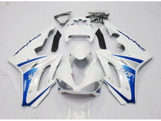 2006-2008 White and Blue Style Triumph Daytona 675 Motorcycle Fairing UK 2006-2008 White and Blue Style Triumph Daytona 675 Motorcycle Fairing UK