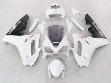 2006-2008 White w Black lowers Triumph Daytona 675 Motorcycle Fairing UK