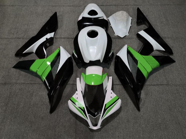2007-2008 Black White and Green Honda CBR600RR Motorcycle Fairing UK 2007-2008 Black White and Green Honda CBR600RR Motorcycle Fairing UK