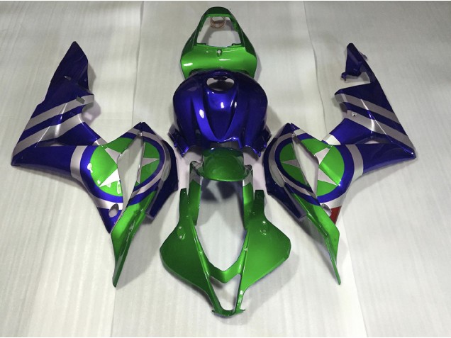 2007-2008 Blue Green Captain America Honda CBR600RR Motorcycle Fairing UK 2007-2008 Blue Green Captain America Honda CBR600RR Motorcycle Fairing UK