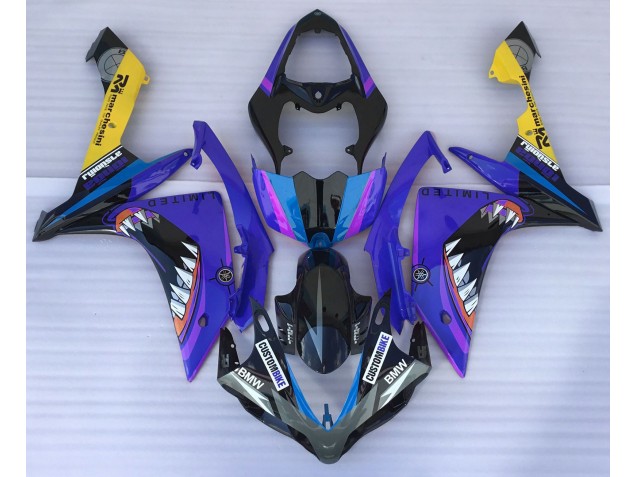 2007-2008 Blue Shark Yamaha R1 Motorcycle Fairing UK 2007-2008 Blue Shark Yamaha R1 Motorcycle Fairing UK