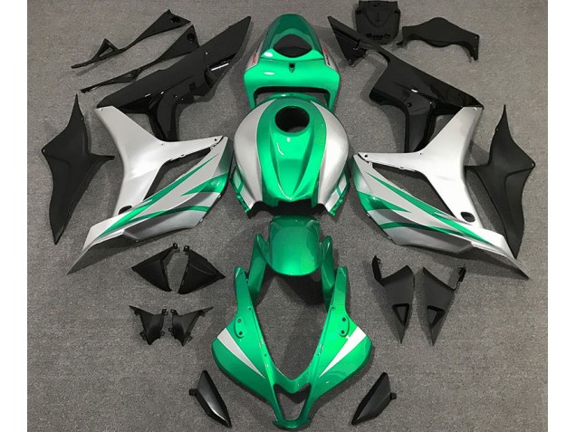 2007-2008 Bright Green and Silver OEM Style Honda CBR600RR Motorcycle Fairing UK 2007-2008 Bright Green and Silver OEM Style Honda CBR600RR Motorcycle Fairing UK