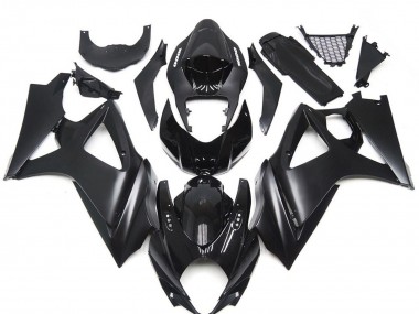 2007-2008 Custom Matte Black Slick Suzuki GSXR 1000 Motorcycle Fairing UK