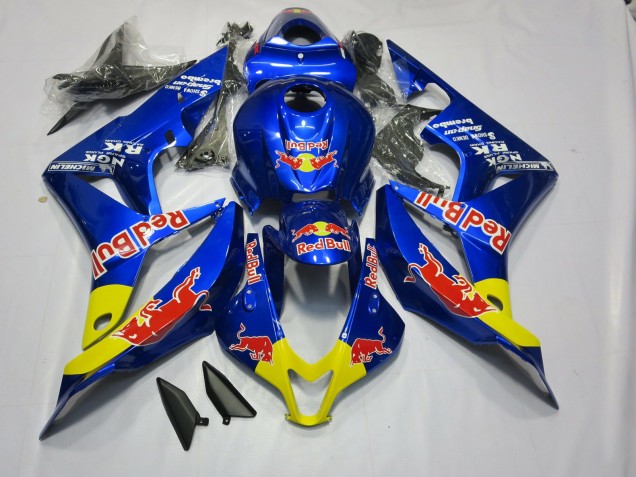 2007-2008 Deep Blue Red Bull Honda CBR600RR Motorcycle Fairing UK 2007-2008 Deep Blue Red Bull Honda CBR600RR Motorcycle Fairing UK