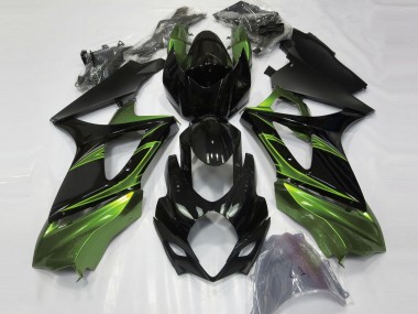 2007-2008 Electric Green and Gloss Black Suzuki GSXR 1000 Motorcycle Fairing UK