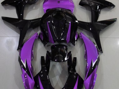 2007-2008 Gloss Black & Purple Honda CBR600RR Motorcycle Fairing UK