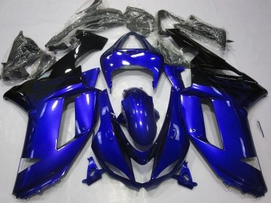 2007-2008 Gloss Blue & Black Kawasaki ZX6R Motorcycle Fairing UK