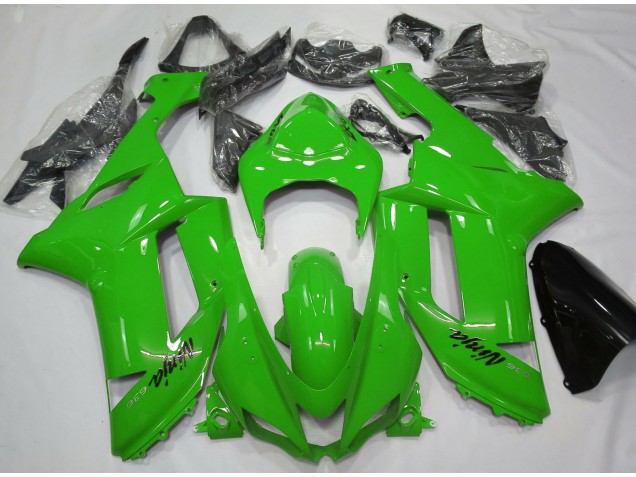 2007-2008 Gloss Green Kawasaki ZX6R Motorcycle Fairing UK 2007-2008 Gloss Green Kawasaki ZX6R Motorcycle Fairing UK