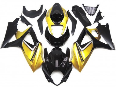 2007-2008 Gold Yellow Custom OEM Style Suzuki GSXR 1000 Motorcycle Fairing UK