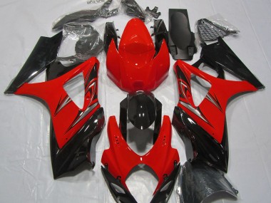 2007-2008 Lava Red and Black Suzuki GSXR 1000 Motorcycle Fairing UK
