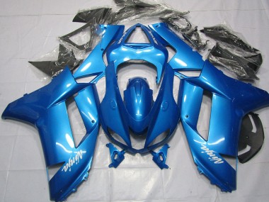 2007-2008 Light Blue Kawasaki ZX6R Motorcycle Fairing UK