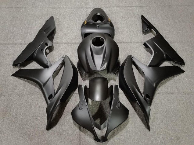 2007-2008 Matte Black Gold Decals Honda CBR600RR Motorcycle Fairing UK 2007-2008 Matte Black Gold Decals Honda CBR600RR Motorcycle Fairing UK
