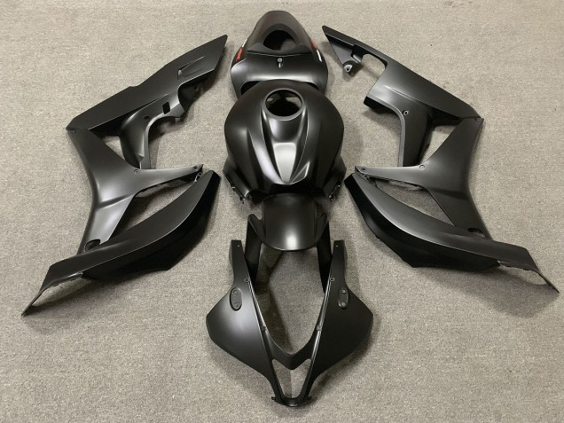 2007-2008 Matte Black Red Decal Honda CBR600RR Motorcycle Fairing UK 2007-2008 Matte Black Red Decal Honda CBR600RR Motorcycle Fairing UK