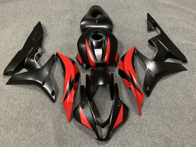 2007-2008 Matte Black and Red Honda CBR600RR Motorcycle Fairing UK 2007-2008 Matte Black and Red Honda CBR600RR Motorcycle Fairing UK
