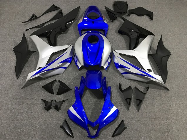 2007-2008 OEM Style Blue and Silver Honda CBR600RR Motorcycle Fairing UK 2007-2008 OEM Style Blue and Silver Honda CBR600RR Motorcycle Fairing UK