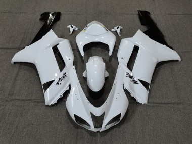 2007-2008 Plain White Gloss Kawasaki ZX6R Motorcycle Fairing UK