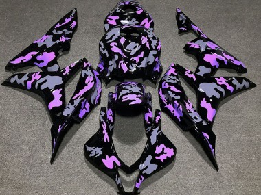2007-2008 Purple and Gray Camouflage Honda CBR600RR Motorcycle Fairing UK