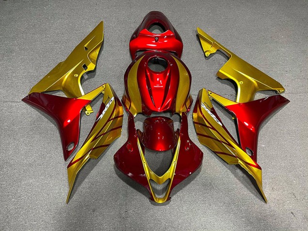 2007-2008 Red & Gold Honda CBR600RR Motorcycle Fairing UK 2007-2008 Red & Gold Honda CBR600RR Motorcycle Fairing UK