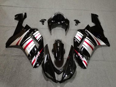 2007-2008 Red Silver and Black Kawasaki ZX6R Motorcycle Fairing UK