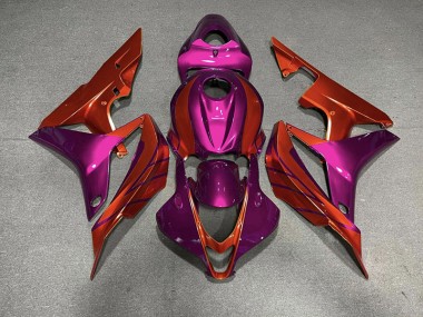2007-2008 Red & Violet Honda CBR600RR Motorcycle Fairing UK