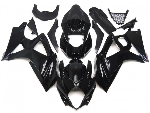 2007-2008 Slick Gloss Black Style Suzuki GSXR 1000 Motorcycle Fairing UK 2007-2008 Slick Gloss Black Style Suzuki GSXR 1000 Motorcycle Fairing UK