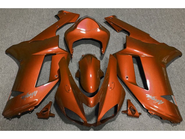 2007-2008 Tiger Orange Kawasaki ZX6R Motorcycle Fairing UK 2007-2008 Tiger Orange Kawasaki ZX6R Motorcycle Fairing UK