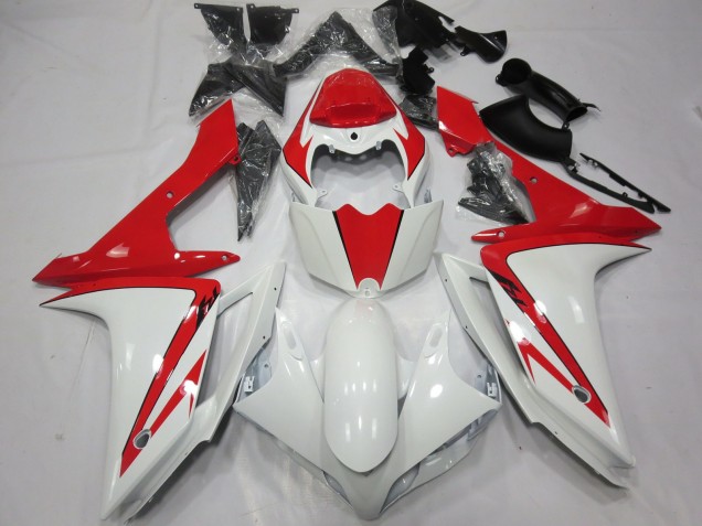 2007-2008 White Red custom Yamaha R1 Motorcycle Fairing UK 2007-2008 White Red custom Yamaha R1 Motorcycle Fairing UK