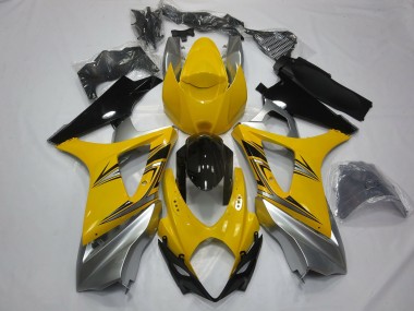 2007-2008 Yellow Silver Suzuki GSXR 1000 Motorcycle Fairing UK