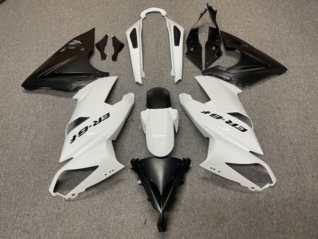 2007-2011 White Black Kawasaki Ninja 650R Motorcycle Fairing UK 2007-2011 White Black Kawasaki Ninja 650R Motorcycle Fairing UK
