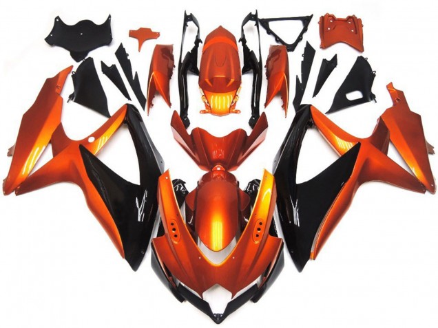 2008-2010 Bronze Orange and Black Suzuki GSXR 600-750 Motorcycle Fairing UK 2008-2010 Bronze Orange and Black Suzuki GSXR 600-750 Motorcycle Fairing UK