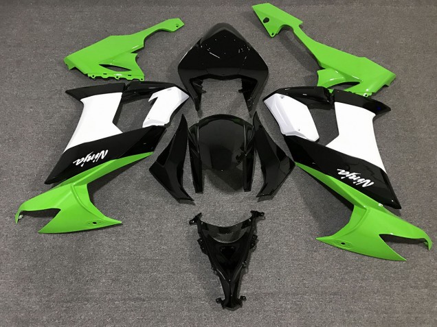 2008-2010 Gloss Black & Green Kawasaki ZX10R Motorcycle Fairing UK 2008-2010 Gloss Black & Green Kawasaki ZX10R Motorcycle Fairing UK