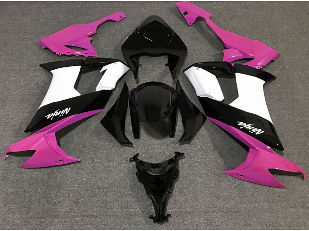 2008-2010 Gloss Pink Black and White Kawasaki ZX10R Motorcycle Fairing UK 2008-2010 Gloss Pink Black and White Kawasaki ZX10R Motorcycle Fairing UK