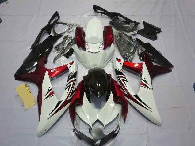 2008-2010 Red White Black Suzuki GSXR 600-750 Motorcycle Fairing UK 2008-2010 Red White Black Suzuki GSXR 600-750 Motorcycle Fairing UK