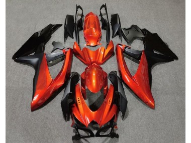 2008-2010 Vibrant Orange in Black Suzuki GSXR 600-750 Motorcycle Fairing UK