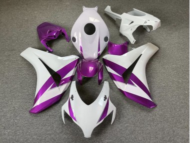 2008-2011 Gloss White & Purple Trim Honda CBR1000RR Motorcycle Fairing UK