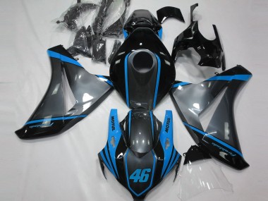 2008-2011 Gray Motul & Light Blue Honda CBR1000RR Motorcycle Fairing UK